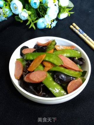 小炒荷兰豆的做法步骤：10