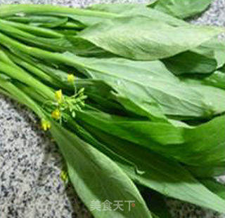 平菇炒油菜蕻的做法步骤：1