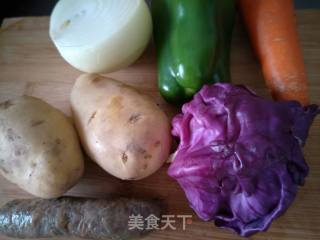 彩蔬土豆泥饼的做法步骤：1