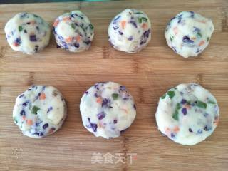 彩蔬土豆泥饼的做法步骤：6