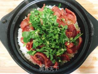 腊味煲仔饭的做法步骤：8