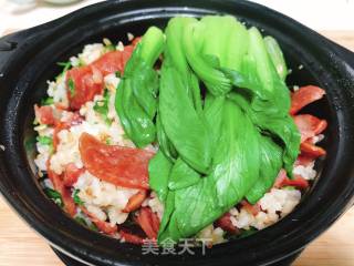 腊味煲仔饭的做法步骤：10