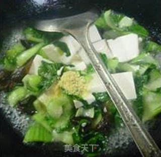 黑木耳青菜豆腐的做法步骤：9