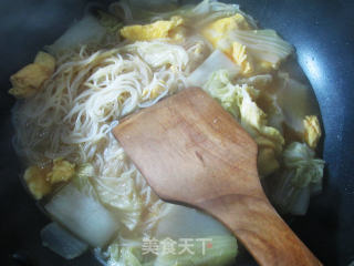 鸭蛋大白菜米面的做法步骤：12