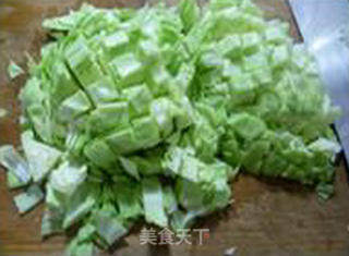圆白菜烤香肠炒饭的做法步骤：5