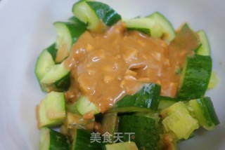 芝麻酱拌黄瓜的做法步骤：7