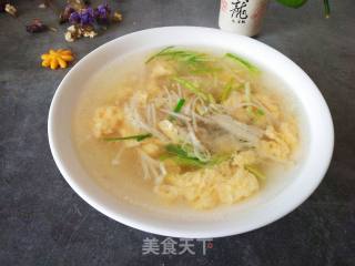 金针菇鸡蛋汤的做法步骤：7