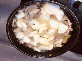 羊排炖白萝卜的做法步骤：5