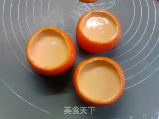香甜橙碗蒸布丁的做法步骤：11
