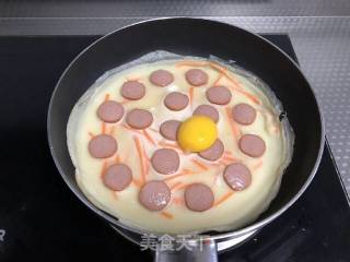 火腿蛋饼的做法步骤：9