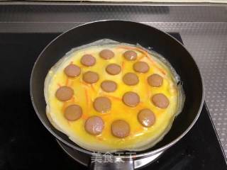 火腿蛋饼的做法步骤：10