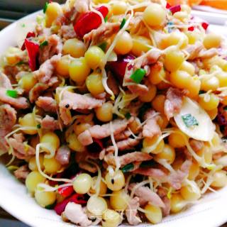 豌豆芽炒肉丝的做法步骤：8