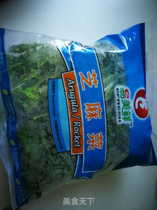 #团圆饭#凉拌芝麻菜的做法步骤：1