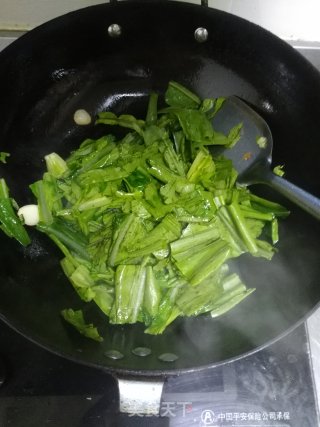 蒜香油麦菜的做法步骤：5
