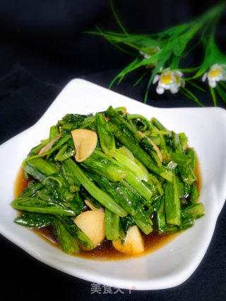 蒜香油麦菜的做法步骤：10