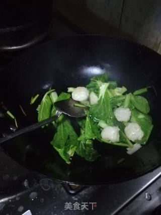 鱼丸烧青菜的做法步骤：5