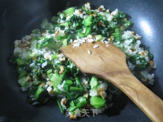 香干油麦菜炒饭的做法步骤：9