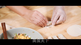 素春卷的做法步骤：9