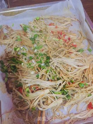 烤金针菇的做法步骤：4