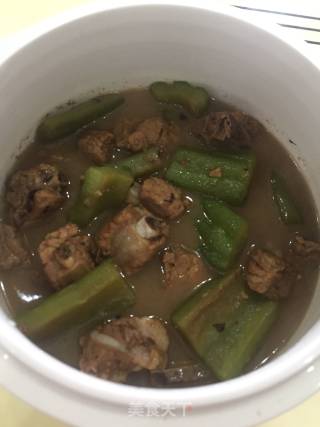 豆豉排骨焖凉瓜的做法步骤：9