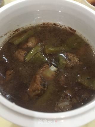 豆豉排骨焖凉瓜的做法步骤：10