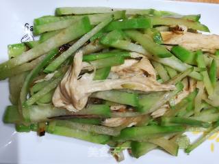 萝卜炒腐竹的做法步骤：5