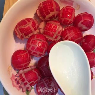 糖醋樱桃小萝卜的做法步骤：4