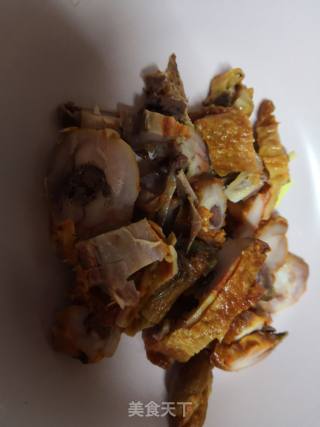 奥尔良鸡块炒黄瓜的做法步骤：2
