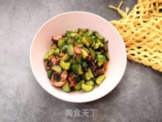 奥尔良鸡块炒黄瓜的做法步骤：9