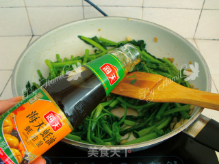 蚝油通心菜的做法步骤：5