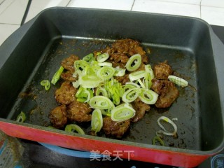 大葱炒鸡心的做法步骤：4