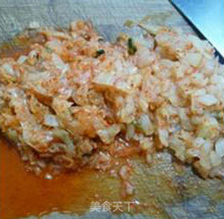 泡菜鸡肉馅饺子的做法步骤：5