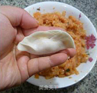 泡菜鸡肉馅饺子的做法步骤：10