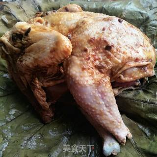 烤箱版的荷叶鸡的做法步骤：7