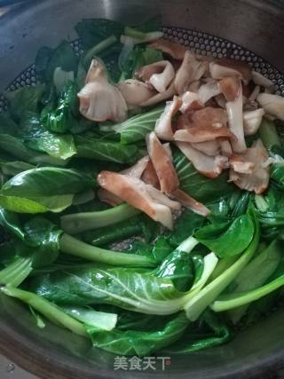 猪肚菇青菜的做法步骤：4