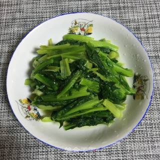 清炒油麦菜的做法步骤：5