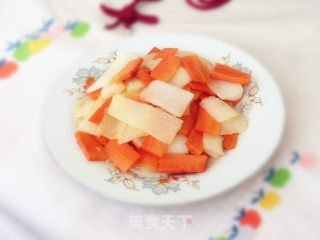 山药炒胡萝卜的做法步骤：7