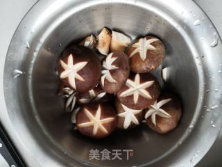 #快手素菜#香菇油菜的做法步骤：2