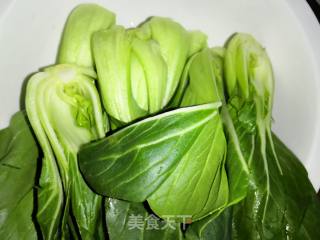 #快手素菜#香菇油菜的做法步骤：4