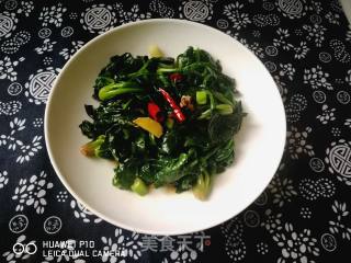 #团圆饭##快手素菜#清炒菠菜的做法步骤：8