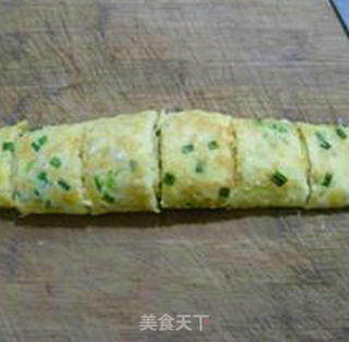 香葱鸡蛋燕麦卷的做法步骤：9