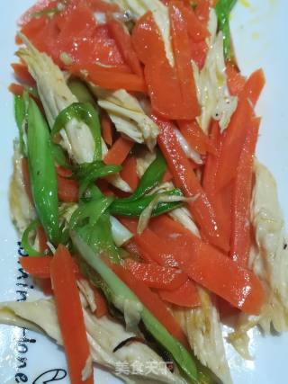 胡萝卜炒腐竹的做法步骤：5