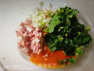 #团圆饭#菠菜培根鸡蛋煎饼的做法步骤：6