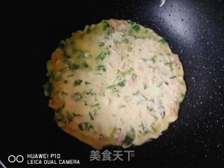 #团圆饭#菠菜培根鸡蛋煎饼的做法步骤：9