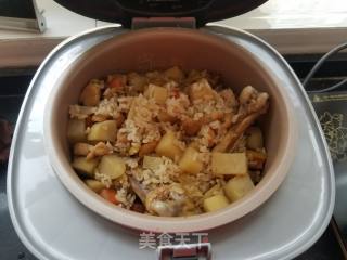 土豆鸡腿焖饭的做法步骤：8