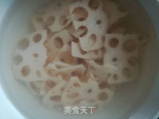 玫瑰莲藕的做法步骤：3