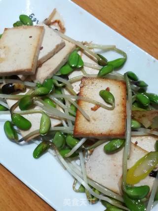 黑豆芽炒豆腐的做法步骤：7
