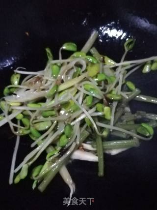 雪里蕻炒绿芽菜的做法步骤：6