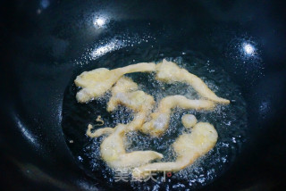 炸平菇的做法步骤：3