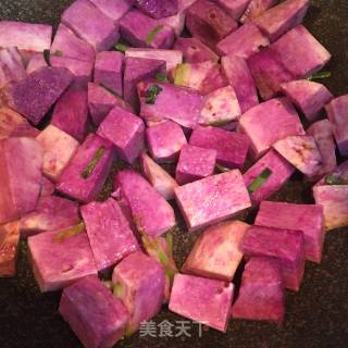 紫山药汤年糕的做法步骤：4